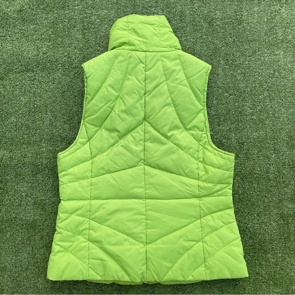 Kenneth Cole Reaction puffer vest lime green size small Preowned puffy casual - Picture 3 of 5